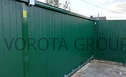 Откатные ворота сэндвич панель